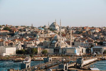 Fototapeta premium Panoramic view of the historical center of Istanbul,