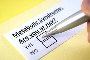 Obraz premium Questionnaire about health problems