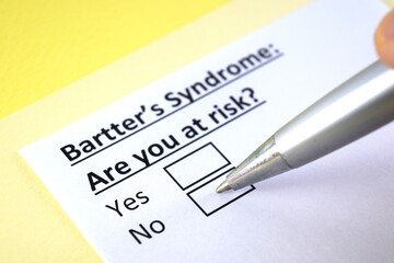 Fototapeta premium Questionnaire about health problems