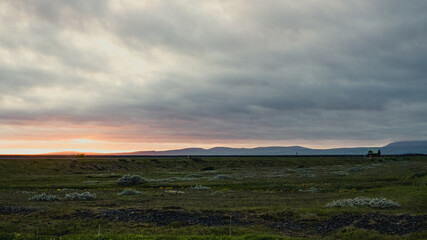 Crépuscule, Islande