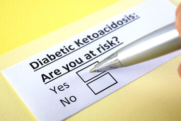 Obraz premium Questionnaire about health problems