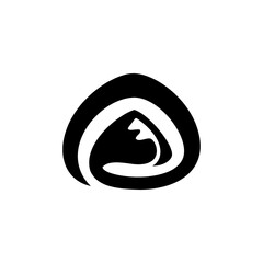 Mountain logo, hills logo, mountain symbol, mountain icon, mountain logo vector