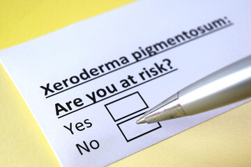 Fototapeta premium Questionnaire about health problems