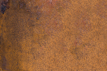 Texture of an aged and weathered surface of rusty steel tank