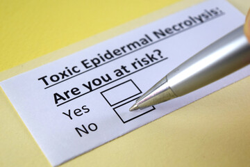 Fototapeta premium Questionnaire about health problems
