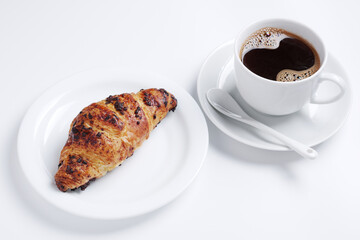 Croissant and coffee