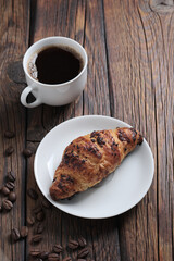 Croissant and coffee