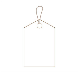 Sale vintage labels, template purchase labels. Blank labels, discount and price on paper. .Vector illustration.