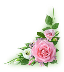 Flower arrangement of roses
