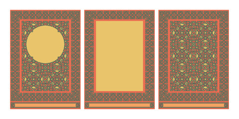 Obraz premium Covers and page template. Design layout for brochure, menu, flyer or leaflet.