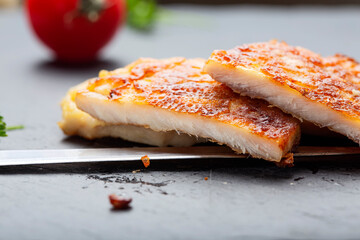 Fried pork schnitzel