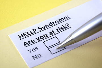 Obraz premium Questionnaire about health problems