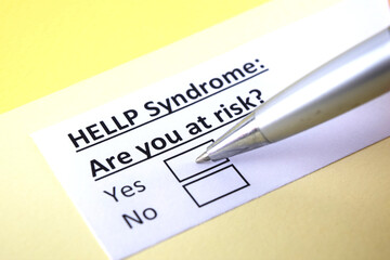 Fototapeta premium Questionnaire about health problems