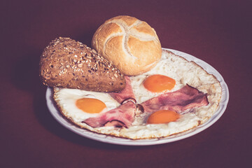Ham and Eggs Frühstück