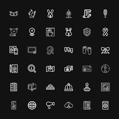 Editable 36 stamp icons for web and mobile
