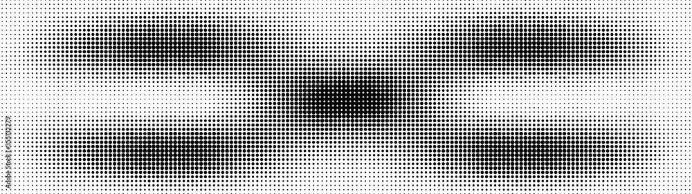 Poster gradient halftone. abstract gradient background of black dots. vector illustration.