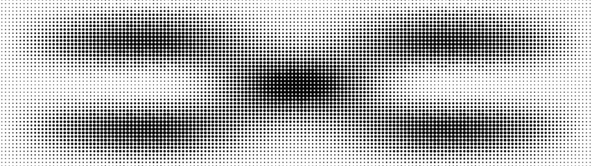 Gradient halftone. Abstract gradient background of black dots. Vector illustration.