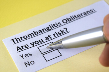 Obraz premium Questionnaire about health problems