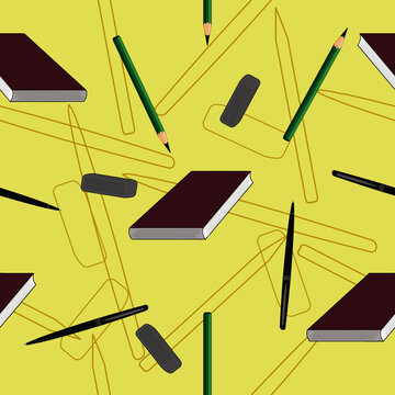bok and pen background pattern