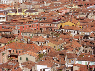 Venice . Italian terracotta Rooftops 