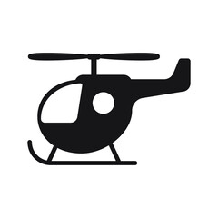 Cartoon toy helicopter vector icon