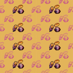 illustration set of nuts walnuts pistachios peanuts pecans