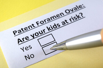 Fototapeta premium Questionnaire about health problems