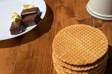 waffles on a plate