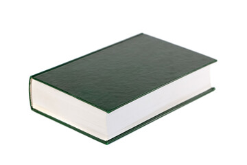 Single book isolated on white background, education