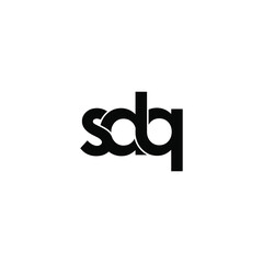 sdq letter original monogram logo design