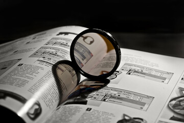  Polarizing filter on a book.