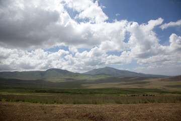 Fototapeta premium clouds over the mountains
