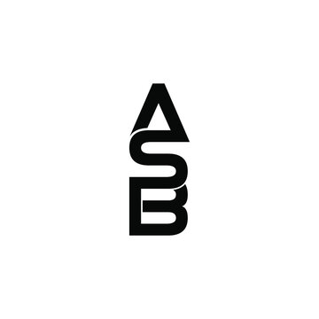 asb letter original monogram logo design