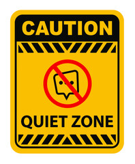 quiet zone sign