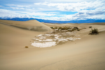 mesquite flat sand dunes in death valley national park in california, usa