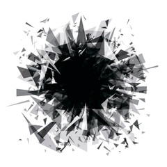 abstract background explosion (triangles)