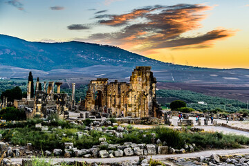 Volubilis is a partly excavated Berber city in Morocco situated near the city of Meknes, and...