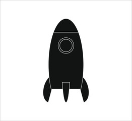space rocket icon. illustration for web and mobile design.
