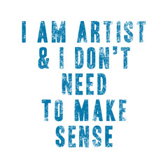 Black grunge funny concept inspirational quote isolated on white background, brush typography for poster, t-shirt or card. Vector calligraphy art.