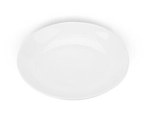 white plate isolated on white background