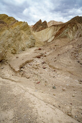 hikink the golden canyon - gower gulch circuit in death valley, california, usa