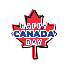 banner square greeting canada day