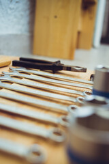Fototapeta na wymiar Set of tools for the workshop