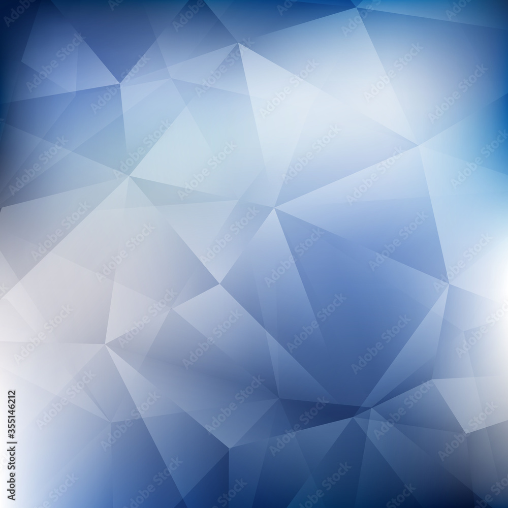 Poster abstract blue tech design of polygon pattern artwork background. illustration vector eps10