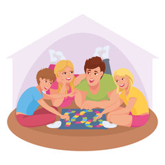 FAMILY_PLAYING_TABLE_GAME