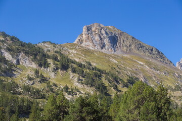 Benasque, Huesca/Spain; Aug. 22, 2017. The Posets-Maladeta Natural Park is a Spanish protected natural space. It includes two of the highest mountain peaks in the Pyrenees.