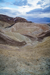hikink the golden canyon - gower gulch circuit in death valley, california, usa