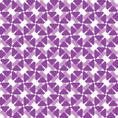Seamless pattern texture vector background with geometric shapes, colored in purple, white colors.