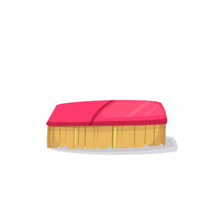 brush for cleaning clothes or for cleaning the house vector illustration