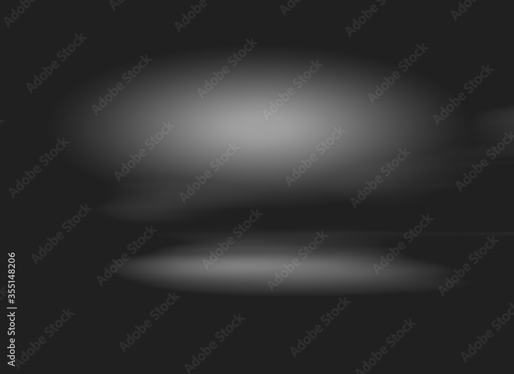 Poster black abstract background blurred. empty white light gradient studio room. used for background and d